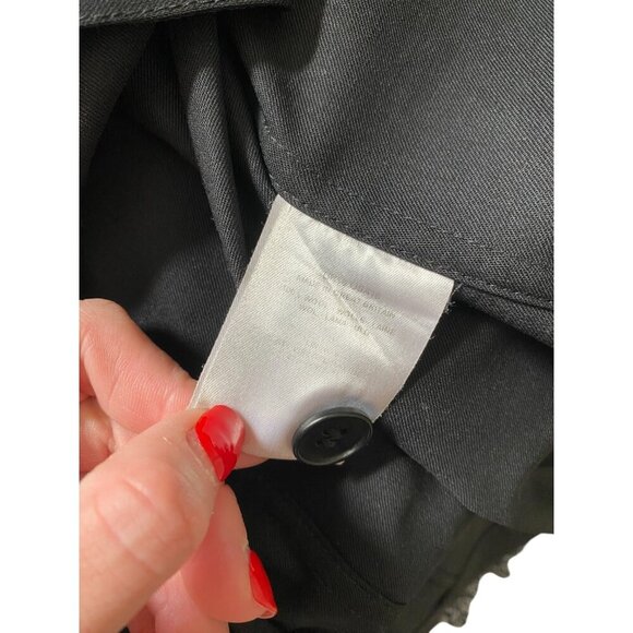 Jaeger Black 100% Wool Blouse - Chic Classic Minimalist Sz 16 - Picture 7 of 7